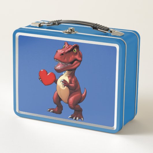 Loveasaurus Dinosaur Metal Lunchbox (Vorderseite)