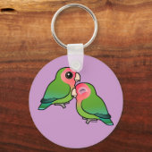 Lovebird Adorable Pair Schlüsselanhänger (Vorderseite)