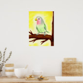 Lovebird Bird Portrait Poster (Küche)