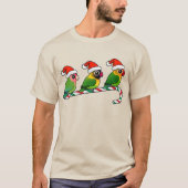 Lovebird Candy Cane T-Shirt (Vorderseite)