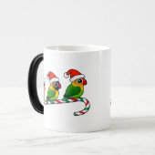Lovebird Candy Cane Verwandlungstasse (Vorderseite Links)
