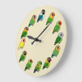 Lovebird Clock Große Wanduhr (Winkel)