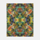 Lovebird Fether Kaleidoskop Fleecedecke (Vorderseite)