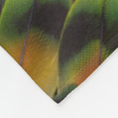 Lovebird Fether Kaleidoskop Fleecedecke (Ecke)