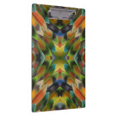 Lovebird Fether Kaleidoskop Klemmbrett (Rechts)