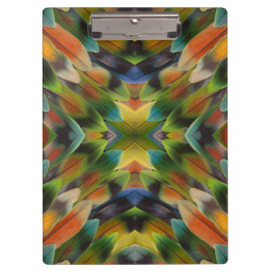 Lovebird Fether Kaleidoskop Klemmbrett