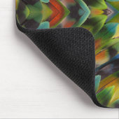 Lovebird Fether Kaleidoskop Mousepad (Ecke)