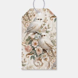 LoveBird Floral Favor Dankeschön Geschenkanhänger