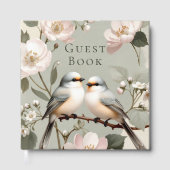 LoveBird Florale Verlobungsfeier Gästebuch (Vorderseite)