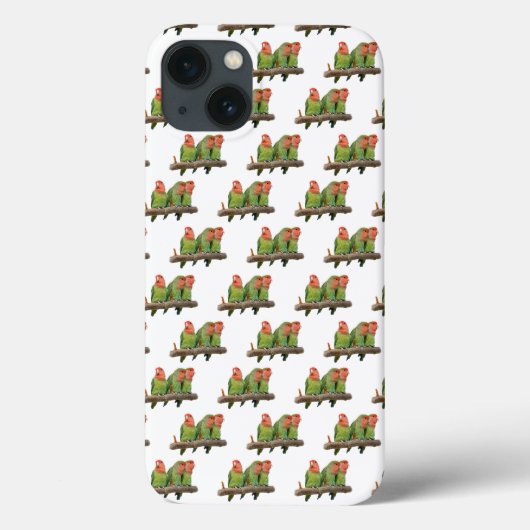 Lovebird Frenzy iPad Case (weiß) (Rückseite)