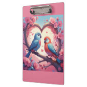 Lovebird Freundschaft Klemmbrett (Links)