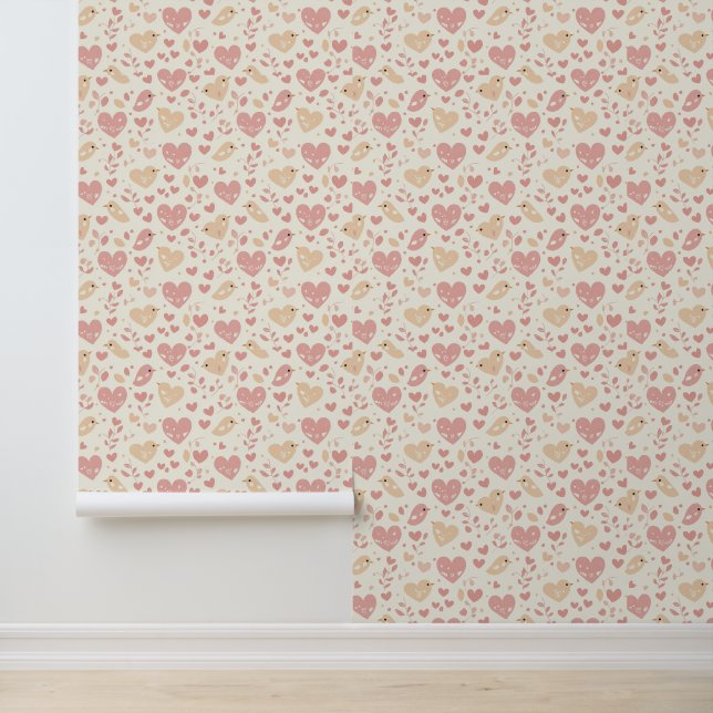 Lovebird & Heart Wallpaper Tapete (Anwendung)