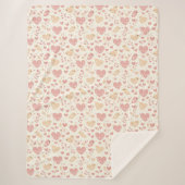 Lovebird & Herz Sherpadecke (Vorderseite)