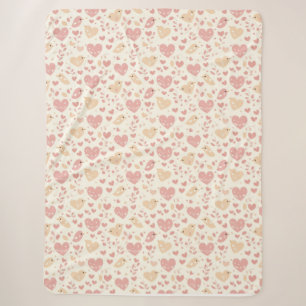 Lovebird & Herz Sherpadecke