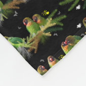 Lovebird Rainbow Fleece Blanket (Ecke)