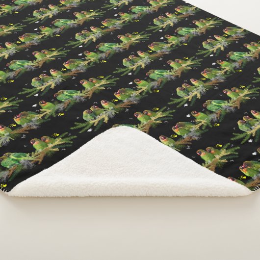 Lovebird Rainbow Sherpa Blanket Sherpadecke (3/4)