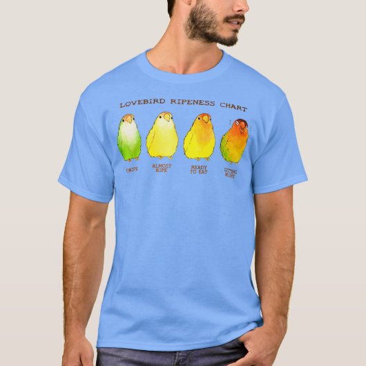 Lovebird-Reifekarte T-Shirt (Vorderseite)