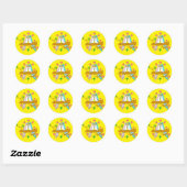 Lovebird Round Stickers (Blatt)