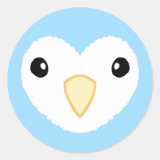 Lovebird-Sticker Runder Aufkleber (Vorderseite)