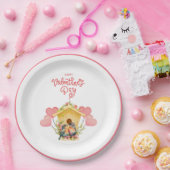 Lovebird Valentine's Day Paper Plate Pappteller (Party)