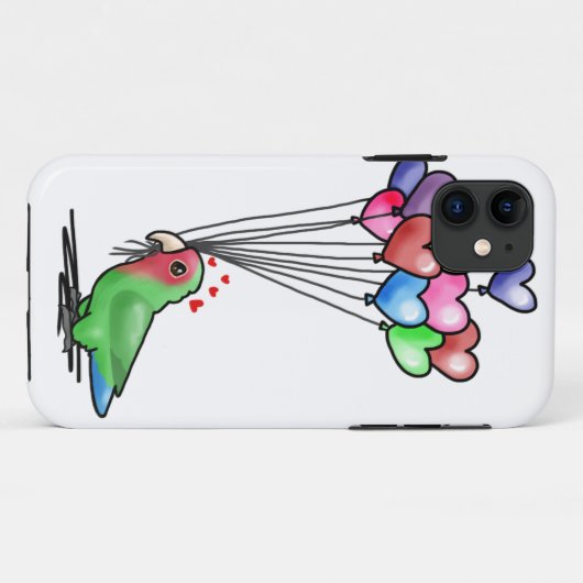 Lovebirdfall im WEISS Case-Mate iPhone Hülle (Rückseite (Horizontal))