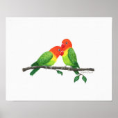 Lovebirds 11"x14" Print Poster (Vorne)