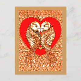 Lovebirds 2 postkarte