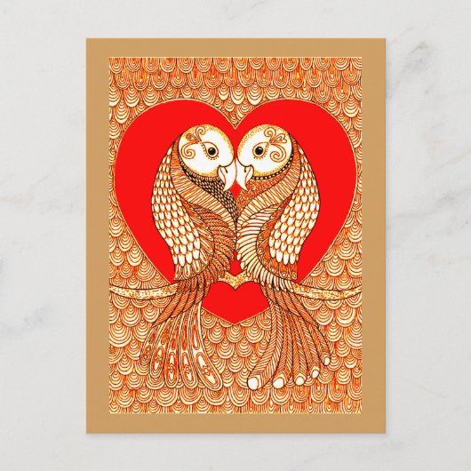Lovebirds 2 postkarte (Vorderseite)