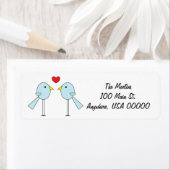 "Lovebirds"-Adressetiketten (Insitu)