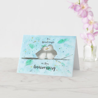 Lovebirds Anniversary Card for Special Couple      Karte