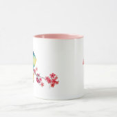 Lovebirds auf Cherry Blossom Tasse (Zentrum)
