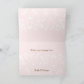 Lovebirds (Blush Pink) Vielen Dank Dankeskarte (Innenseite)