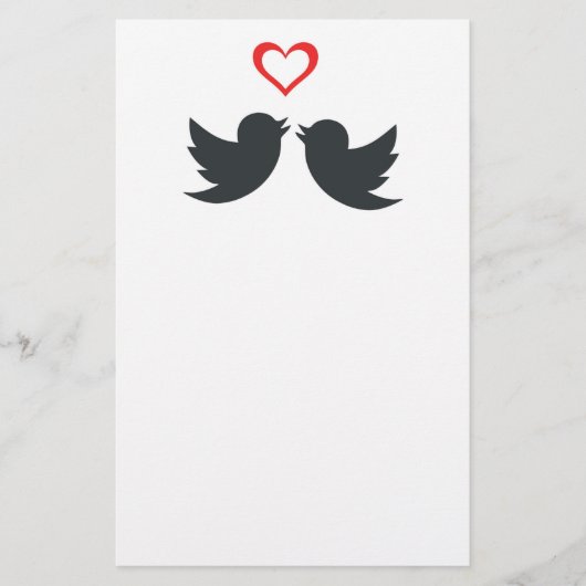 LOVEBIRDS BRIEFPAPIER (Vorderseite)