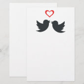 LOVEBIRDS BRIEFPAPIER (Vorne/Hinten)