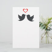 LOVEBIRDS BRIEFPAPIER (Stehend Vorderseite)