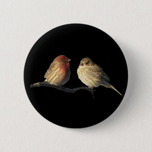 Lovebirds Button