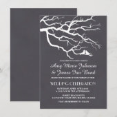 Lovebirds Chalkboard Hochzeit lädt zum Livebird4 Einladung (Vorne/Hinten)