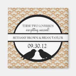 Lovebirds Collection Speichern des Datumsfelds Magnet