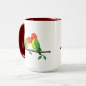 Lovebirds Combo-Tasse Tasse (Vorderseite Links)