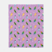 Lovebirds des Rainbow Colors Pattern Fleecedecke (Vorderseite)