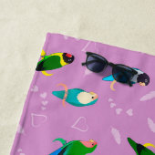 Lovebirds des Rainbow Colors Pattern Strandtuch (Beispiel)