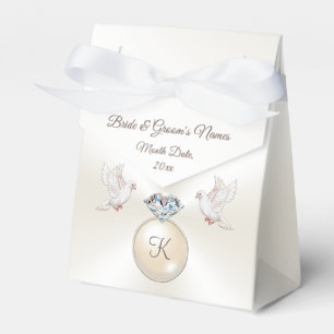 Lovebirds Diamond Personalisierte Gastgeschenk Hoc Geschenkschachtel