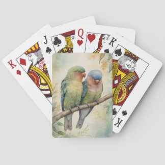 Lovebirds Eukalyptus Tree Spielkarten