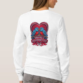 Lovebirds Forever – Romantic Valentine’s Day Coupl T-Shirt (Rückseite)