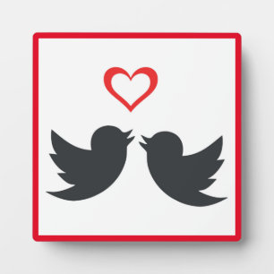 LOVEBIRDS FOTOPLATTE