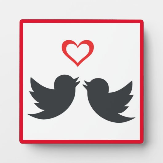 LOVEBIRDS FOTOPLATTE (Vorderseite)
