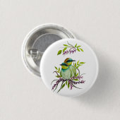 Lovebirds für den Valentinstag Button (Vorne & Hinten)