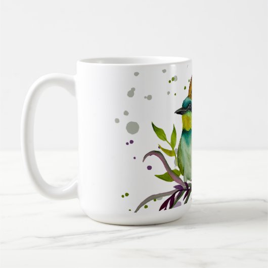 Lovebirds für den Valentinstag Kaffeetasse (Links)