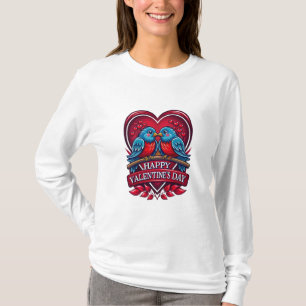 Lovebirds für immer – Romantisches Valentinstag-Pa T-Shirt
