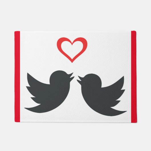 LOVEBIRDS FUßMATTE (Vorderseite)